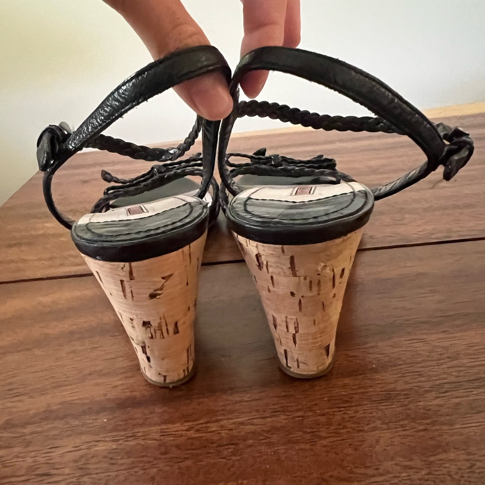 Prada Black Braided Strap Sandals - Picture 8 of 13